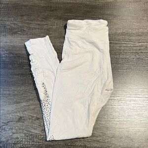 White Lace-bling Leggings